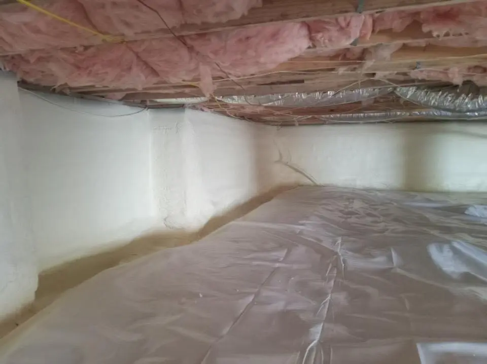 Crawl space encapsulation with closed-cell spray foam for Roof Waterproofing in Southeast Arcadia